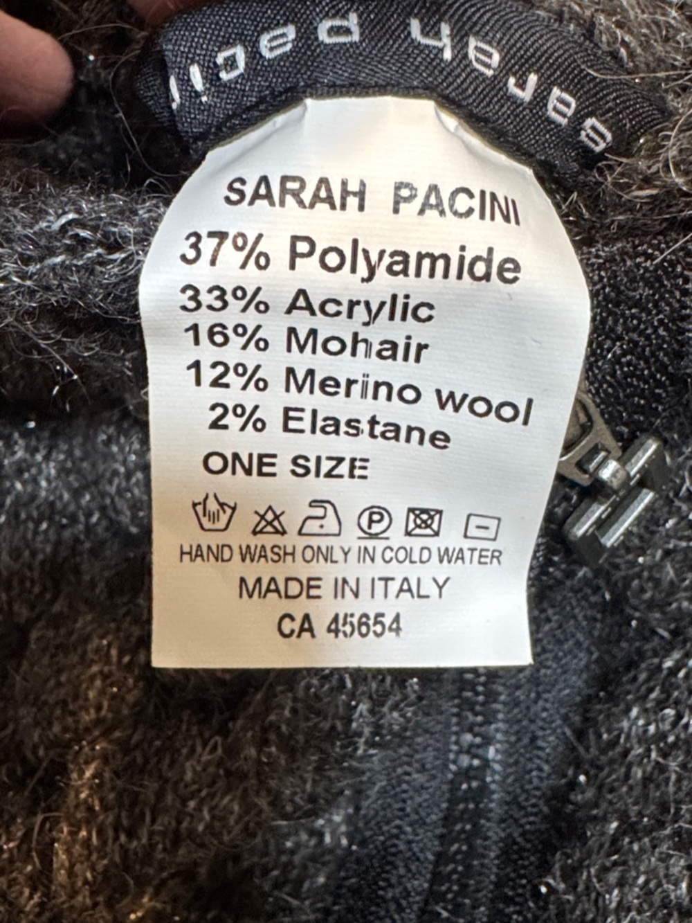 Sarah Pacini Hooded Zip-Front Sweater Wrap One Size - Picture 8 of 11